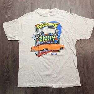 Vintage 1993 Goodguys Indy Hot Rod T Shirt Hanes Beefy-T Mens Large White USA
